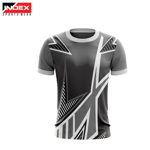 Camiseta Deportiva de Manga Corta para Hombre INDEX, Cuello Redondo, Patrón Geométrico, Secado Rápido, Corte Ajustado, Tejido de Poliéster, Largo Regular - Product Image 5