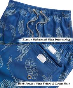 Pantalones cortos con cordón para hombre, estampado de palmeras, tropicales, de verano, para playa, informales, con botones, para vacaciones, coloridos, blancos, estampados, camiseta de verano para hombre - Product Image 5