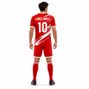 Professional <b>Football</b> Soccer Uniform Sets Custom Jerseys Shorts <b>Socks</b> Breathable 100% Polyester Quick Dry Men's Sublimation - Product Image 4