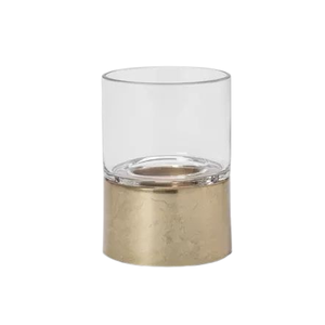Modern Metal Votive <b>Candle</b> Holder Golden Finishing Tea Light <b>Candle</b> Pillar With Glass for Wedding & <b>Dinner</b> Parties usage Item - Product Image 1