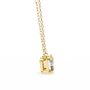 Collier Solitaire Diamant Rond Brillant, Collier Diamant de Laboratoire, Pendentif Personnalisé pour Femme, Bijoux Fins pour Femme, Fabricant - Product Image 2