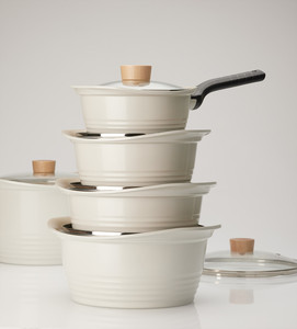 BASIC IH STOCK <b>POT</b> 26CM - Basic <b>Ceramic</b> <b>pot</b> series PFOA-free <b>ceramic</b> Easy-clean nonstick cookware - Product Image 4