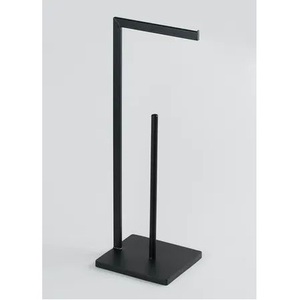 Iron Toilet Paper Holder Stand With Functional Storage <b>Rack</b> For Bathroom Tissue Organization - Product Image 4