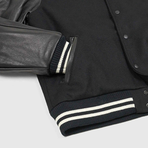 Veste de baseball varsity grande taille respirante de qualité supérieure, dernier design, logo brodé personnalisé, pour homme. - Product Image 4