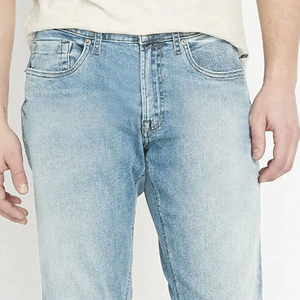 Men's High Waist Regular Fit Straight Leg Cotton Denim Jeans Black <b>Light</b> Blue Casual High Quality - Product Image 6