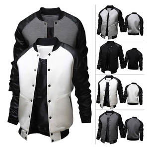 Best premium Custom <b>Men</b> Fleece Varsity <b>Jacket</b> from Pakistan New Style Breathable with Stand collar College <b>Baseball</b> <b>Jacket</b> <b>Men</b> - Product Image 5