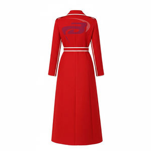 Manteau en laine de haute qualité pour femmes Delta Sigma Theta Sorority, trench-coat ceinturé, manteau long en laine, pour les membres de la sororité DST - Product Image 2