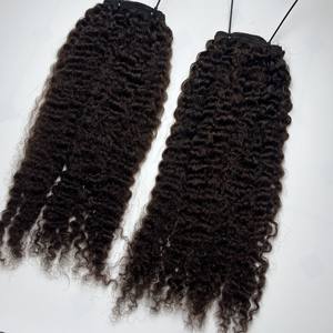 Paquets bouclés birmans sans enchevêtrement extensions de cheveux bouclés de couleurs naturelles doublement étirées du Vietnam - Product Image 4