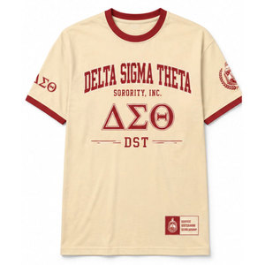 Camiseta Roja de Manga Corta Delta Sigma Theta DST 1913 para Hombre, Informal, Cuello Redondo, Jersey de Algodón con Estampado de Letras - Product Image 5