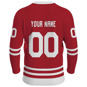 Quick Dry Printed Summer Performance Ice Hockey Jersey Custom Team Logo Shirt Lightweight Hockey Uniform for Tournament Matches - Product Image 2