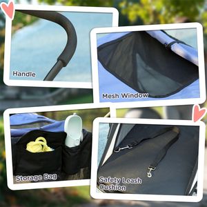 Passeggino per Cani Premium, Trasportino per Animali Domestici per Pratiche Avventure all'Aperto - Product Image 2