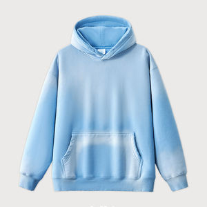 เสื้อฮู้ดดี้โอเวอร์ไซส์สำหรับผู้ชาย ลายย้อมสีแบบดิปได แขนยาว ผ้าฝ้ายเฟรนช์เทอร์รี่ สวมใส่สบายๆ สำหรับฤดูใบไม้ร่วง มีกระเป๋า - Product Image 6