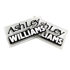 Patch en caoutchouc transparent personnalisé avec logo pour vêtements, étiquette en silicone, languette de couture pour vêtements, sacs à dos, chaussures, sacs, chapeaux, housses d'ordinateur portable - Product Image 2