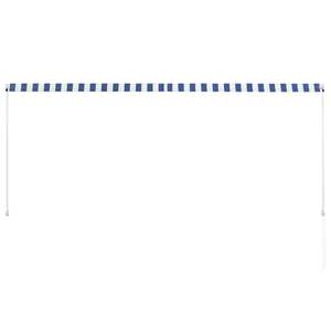 กันสาดแบบพับเก็บได้สีน้ำเงินและสีขาวขนาด 118.1"x59.1" - Product Image 5