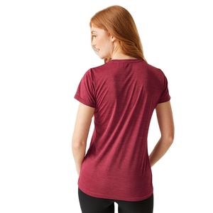 Camiseta personalizada al por mayor para mujer 100% poliéster secado rápido transpirable Casual manga corta alta calidad precio barato gimnasio y deportes camiseta - Product Image 3