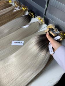 Prix de gros de fabrication pour extensions de cheveux humains vierges vietnamiens, couleur piano, pré-collées à la kératine - Product Image 2