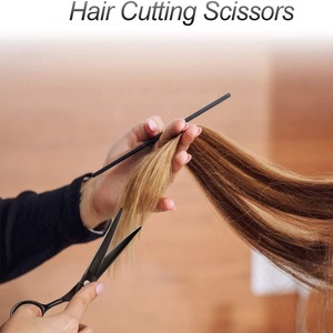 Ciseaux de barbier en acier inoxydable avec logo personnalisé, ciseaux de coiffure professionnels robustes, vente en gros - Product Image 4