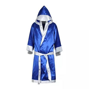Bata de boxeo personalizada de satén ecológico, tipo maniquí, para entrenamiento de MMA y Kick Boxing, con capucha, diseño clásico, precio económico, OEM - Product Image 5