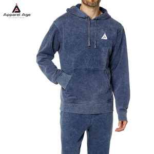 Hoodies délavés à l'acide pour hommes, les plus vendus, prix de gros, basiques, pour usage décontracté, avec logo personnalisé imprimé - Product Image 3