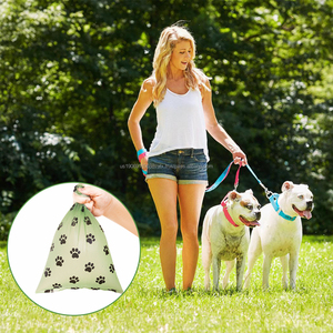 ถุงอุจจาระสุนัขย่อยสลายได้แบบย่อยสลายได้พร้อมอุปกรณ์กำจัดของเสียสำหรับสัตว์เลี้ยงลายโลโก้ - Product Image 2