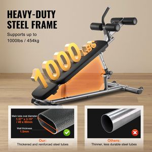 Banc de musculation réglable 1000 LBS, banc multifonctionnel pour exercices assis, banc de presse pour entraînement complet du corps, banc de musculation pour usages multiples - Product Image 3