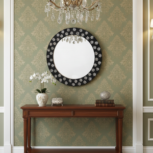 Modern 24 Inch Round Wall <b>Mirror</b> Decorative <b>Mirror</b> for Living Room Bedroom Bathroom Stylish Interior Decor with Premium Quality - Product Image 5