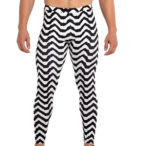 Low MOQ High Quality <b>Men</b> <b>Legging</b> Breathable Quick Dry Elastic Waist Workout Biker Leggy Customizable Fitness Wear - Product Image 3