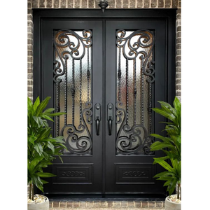Porte d'entrée blindée en acier sur mesure, extérieure, sécurisée, étanche, usage commercial, durable, battante, en métal, garantie 3 ans, style postmoderne - Product Image 2