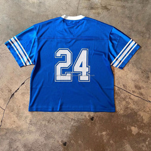 Camiseta de manga corta transpirable para hombre, Camiseta con hombros caídos, de verano, malla de fútbol Deportivo de diseñador personalizado, camiseta de 250GSM - Product Image 2