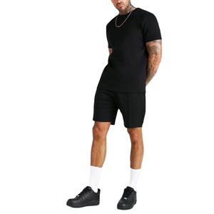 Street Wear Custom Graphic DTG Vintage T-shirt Hombres Camisetas de gran tamaño Hombres Shorts Set - Product Image 1