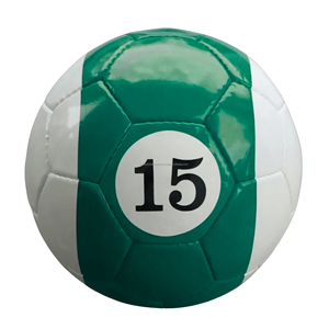 Ballon de football de haute qualité taille 5, ballon d'entraînement en PU cousu à la main, logo personnalisé, fournisseur d'usine OEM - Product Image 1