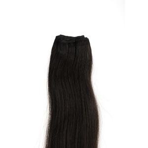 Extensiones de Cabello Natural Liso Extremo con Trama a Máquina - 12 Pulgadas - Product Image 2