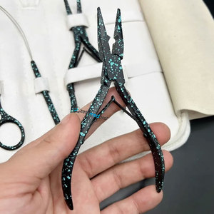 Custom Color Coated <b>Micro</b> Loop Hair <b>Extension</b> Plier Kit Quick Hair Parting Scissor Stainless Steel <b>Micro</b> Hair <b>Extension</b> Tools - Product Image 2