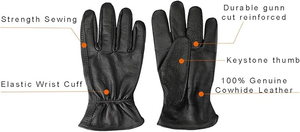 Gants de Conduite en Cuir Respirants et Imperméables pour Travaux Extérieurs, Antidérapants, Robustes, Prix de Gros Personnalisé - Product Image 3