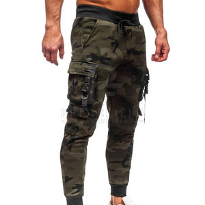 Pantalon cargo décontracté pour homme, coupe slim, taille mi-haute, fermeture boutonnée, 100% coton, respirant et écologique - Product Image 6