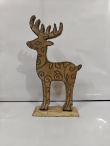 Animaux en bois : cerf en bois, renard en bois, chakal en bois, tortue en bois, éléphant en bois - Product Image 2