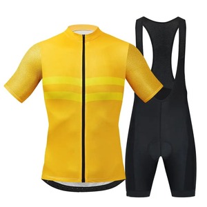 Camiseta de ciclismo Colourburn Pro Team con kit de pantalones cortos con tirantes, nueva tela, la más fresca, adecuada para el verano caluroso - Product Image 1