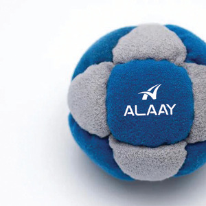 ALAAY Soft 14 Panel Footbag Freestyle <b>Hacky</b> <b>Sack</b> Blue Gray Durable Sport Ball - Product Image 3