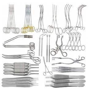 Ensemble complet de 52 instruments de chirurgie vasculaire certifiés CE, kit d'instruments chirurgicaux professionnels, kit d'opération médicale professionnel - Product Image 1