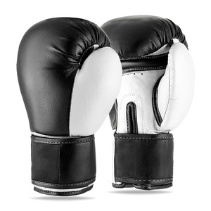 Gants de boxe et MMA en cuir de vachette 12 oz avec logo personnalisé, respirants, légers, équipement d'entraînement avec fermeture à lacets au poignet - Product Image 3
