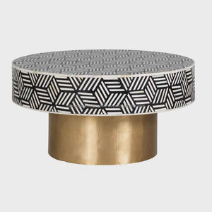 Mopa hecha a mano de calidad artesanal natural con incrustaciones de hueso, mesa de centro contemporánea para sala de estar con lado de estilo elegante para venta de exportación - Product Image 6