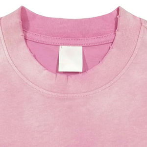 Camisas Casuales de Verano para Mujer, 280GSM, Bajie, con Cuentas en Degradado de Color, Cuello Alto, Transpirables, Vintage, de Algodón, Retro, Manga Corta - Product Image 6