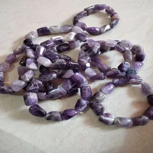 紫水晶滚珠手链灵气水晶产品紫色天然水晶石紫水晶手链