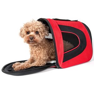 Trasportino per Animali Domestici Sportivo in Rete Approvato dalle Compagnie Aeree, Design Pieghevole con Cerniera - Product Image 1