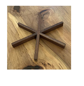 Protector de Mesa de Madera con Acabado Natural, Salvamanteles de Madera Elegantes y Ecológicos, Salvamanteles de Madera Resistentes al Calor, Soporte para Ollas - Product Image 4