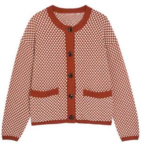 Suéter de Punto con Botones para Mujer, Textura Única, Elegante, Suéter de Invierno, Prenda Superior de Alta Calidad, Suave, Ropa de Punto Transpirable para Otoño - Product Image 1