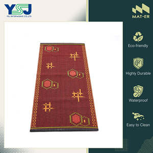 Fabricant en gros vendant des tapis d'extérieur de qualité supérieure résistants à la corrosion, 100% polypropylène, tapis jacquard en plastique de Thaïlande - Product Image 3