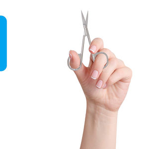 Ciseaux à ongles pour manucure 3,5 pouces en acier inoxydable, lame courbée, pointe fine, pour droitiers, ciseaux à cuticules pour nail art - Product Image 4