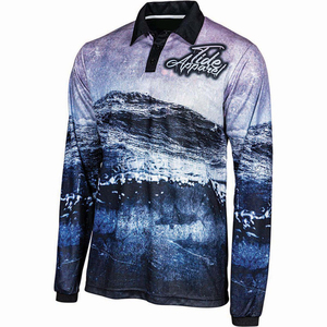 เสื้อโปโลแบบมีลายพิมพ์สำหรับผู้ชาย ขนาด XXL ออกแบบได้ตามสั่งสำหรับชุดยูนิฟอร์มสำนักงาน ระบายอากาศได้ดี เหมาะสำหรับตกปลา - Product Image 5