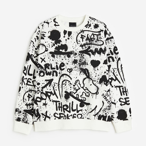 Sweat-shirt streetwear pour homme, logo personnalisé, matière épaisse, sweat-shirts pour homme, sweat-shirt unisexe à capuche, sweat-shirt en coton uni à col rond - Product Image 6